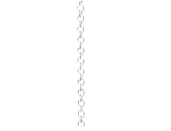 Rund anker kæde 40/60cm sterling sølv